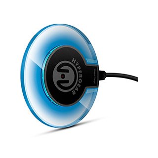 HyperGear 5W Black/Grey UFO Wirelss Charging Pad/Fast Charge Wall Charger
