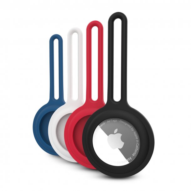 HyperGear Black/Blue/Red/White Silicone Case for AirTags - 4 Pack