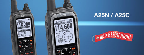 Icom A25N/A25C Avionics Portables