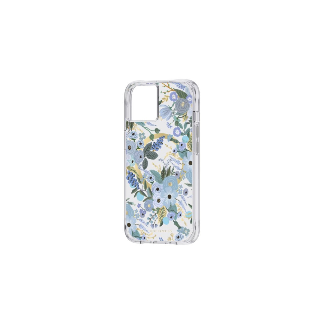Phone 15/14/13 Rifle Paper MagSafe Case - Garden Party Blue